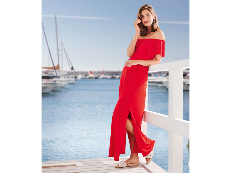 Ga naar volledige schermweergave: esmara® Maxi-jurk met elastiek in de taille - afbeelding 8