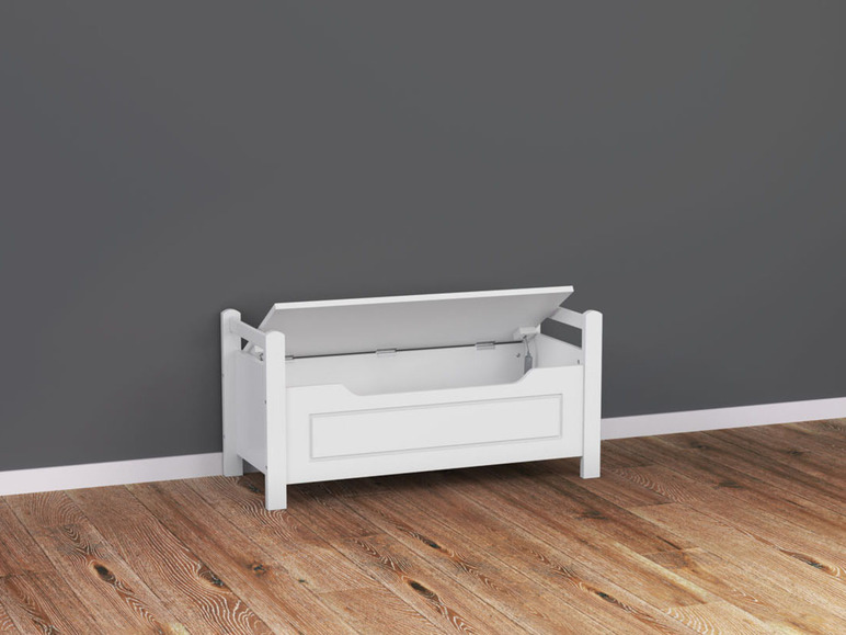 Aller en mode plein écran LIVARNO home Banc-coffre avec espace de rangement, 88 x 43 x 38 cm - Photo 6