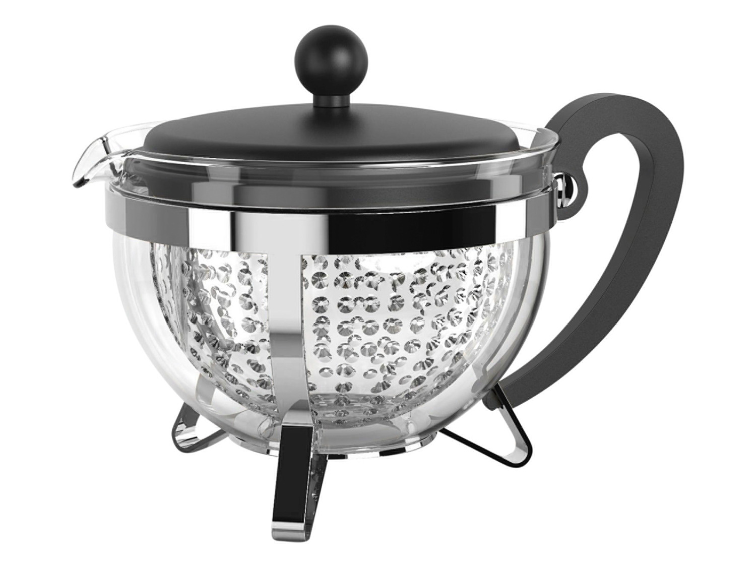 Homecraft Cafetière Et Thé Glacés De 3 Litres Avec Panier Filtrant Rehausseur De Saveur Force Dinfusion Reglable Noir