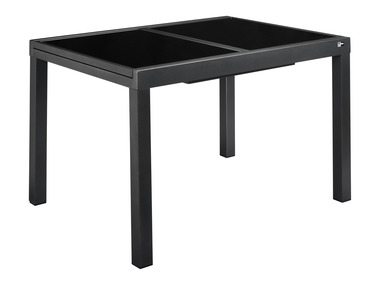 Table de jardin en aluminium noir extensible LIVARNO home Houston