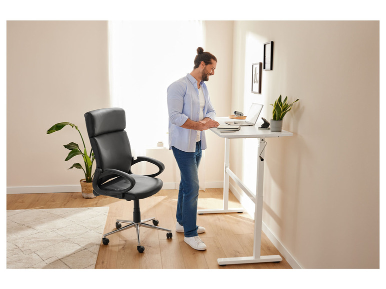 Aller en mode plein écran LIVARNO home Bureau, hauteur réglable, 140 x 70-117 cm x 60 cm - Photo 2