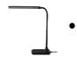 Zwarte LED bureaulamp met flexibele hals en rechthoekige voet