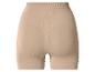 Culotte gainante femme beige avec effet push-up à l'arrière.