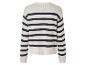 Pull en maille rayé blanc et bleu marine