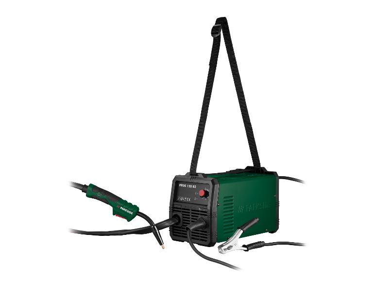 Parkside PIFDS 120 B2 lasapparaat: machine, toorts en kabels.