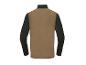 Maillot de sport à manches longues noir et marron.