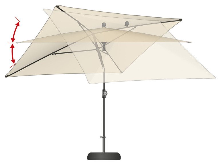 Ga naar volledige schermweergave: LIVARNO home Parasol, 210 x 140 cm - afbeelding 18