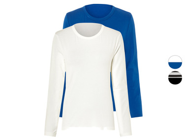 Shirt à manches longues pour femmes, 2 pièces esmara®
