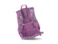 Een roze schooltas met camouflageprint.