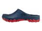 Sabot en caoutchouc bleu et rouge à semelle épaisse