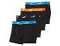 Trois boxers Puma noirs avec bande contrastante.