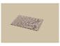 Tapis de bain texturé marron sur fond beige