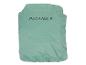 Een lichtgroene, opvouwbare tas met het opschrift 'Packable'.