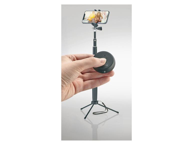 SILVERCREST® Selfiestick, Bluetooth®, trépied amovible