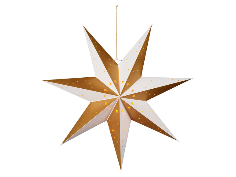 Ga naar volledige schermweergave: LIVARNO home Papieren ster met ledverlichting - afbeelding 9