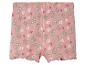 Roze kinder shorts met lief bloemetjespatroon.