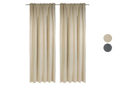 Rideaux occultants, 2 pièces, 135 x 254 cm LIVARNO home
