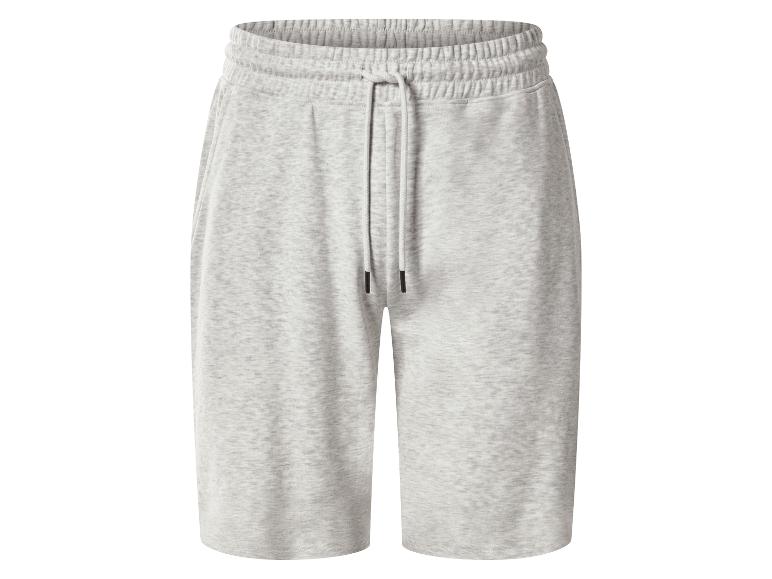 Grijze heren jersey shorts met trekkoord in de taille