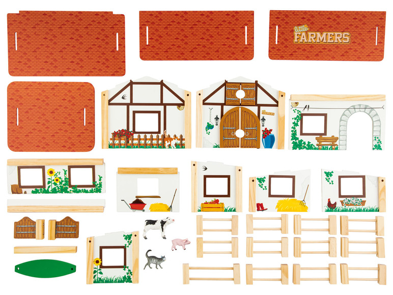 Aller en mode plein écran Playtive Set de ferme en bois - Photo 6