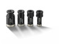Vier Parkside diamantboorbits in de maten 35 mm, 27 mm, 22 mm en 18 mm.