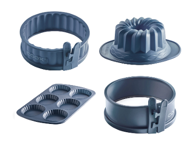Coox Set de moules à pâtisserie - gris-bleu