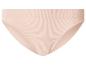 Beige geribde katoenen dames slip
