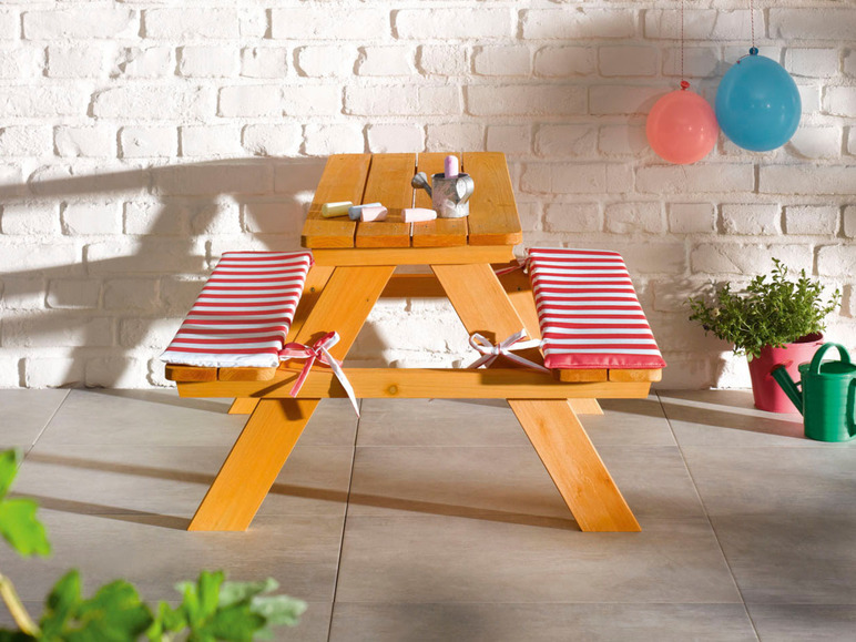 Ga naar volledige schermweergave: LIVARNO home Houten picknicktafel voor kinderen - afbeelding 6