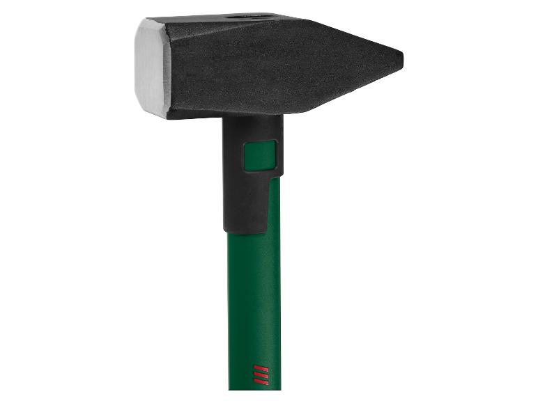 Moker met zwarte kop en groene steel