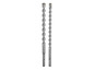Twee betondrillen, een met een diameter van 8mm en een met een diameter van 12mm.