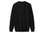 Pull noir en tricot à col rond