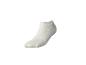 Chaussette courte blanche, orientée vers la gauche.