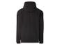 Veste softshell noire à capuche, vue de dos.