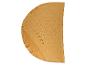 Gouden rond tafelkleed met bloemenpatroon