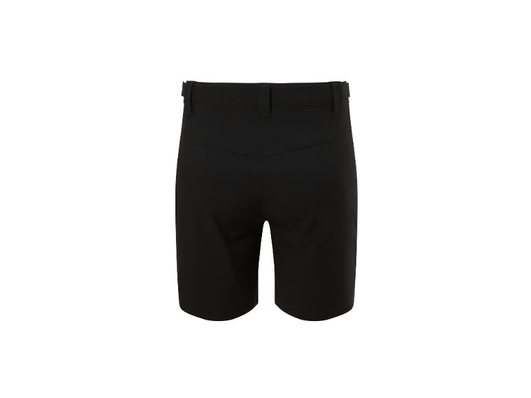 Zwarte shorts, van achteren gezien.
