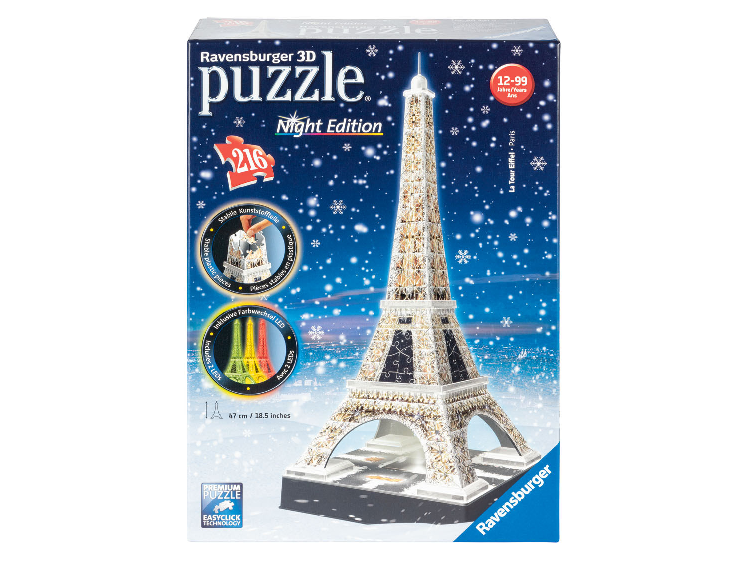 Ravensburger Puzzle 3D lumineux, 216 pièces