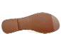 Semelles de tongs beige clair avec une semelle en caoutchouc brun.