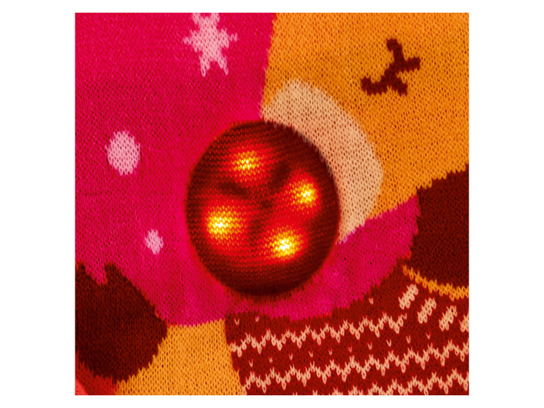 Aller en mode plein écran lupilu® Pull de Noël avec lumières LED ou son - Photo 5