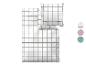 Wit geruit beddengoed met kussensloop, met opties voor stippen en geometrische patronen.