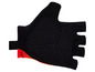 Zwarte fietshandschoenen met open vingers.