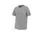 Grijs sport T-shirt met korte mouwen voor heren met een klein wit logo op de borst.
