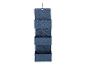 Wandorganizer: drie stapelbare, blauwe, gevlochten manden.