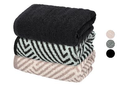 LIVARNO® Draps de bain, 50 x 100 cm, 2 pièces