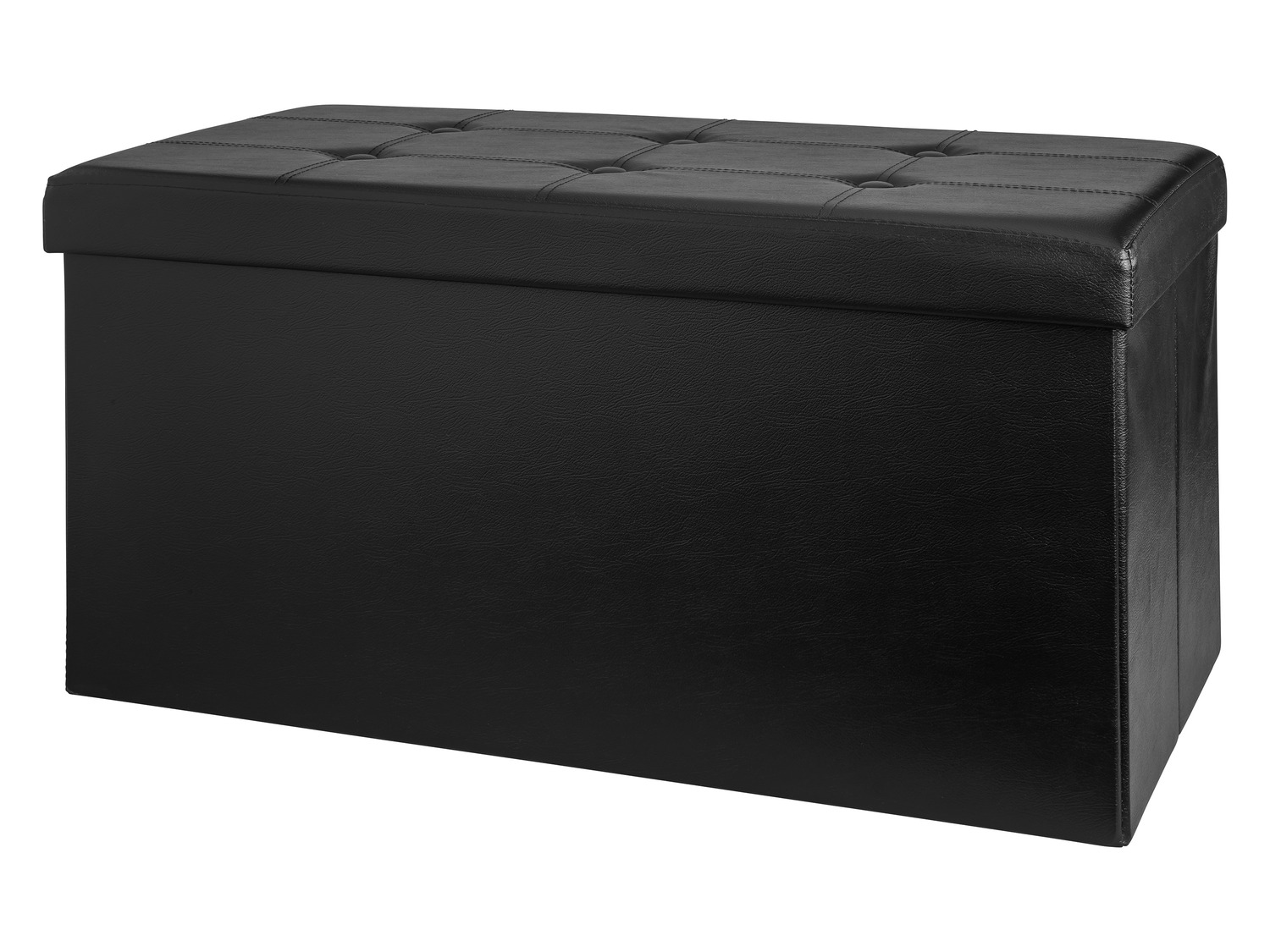 SIMPLIHOME Banc Ottoman Avalon Rectangulaire - Similicuir Marron - 137 Cm - Rangement Intérieur