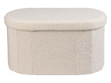 LIVARNO® Pouf de rangement effet teddy