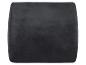 Coussin lombaire ergonomique gris foncé avec surface en velours