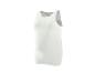 Débardeur de sport blanc sans manches pour homme, en tissu respirant, sur fond blanc.