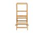Tabouret de cuisine en bois pour enfants avec plateforme réglable