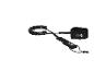 Leash de planche de surf noir en spirale avec manchette de cheville