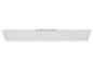 Plafonnier rectangulaire blanc au design épuré.