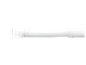 Witte telescopische gordijnroede.